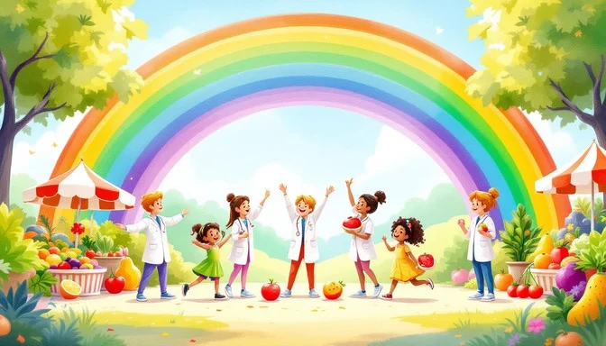 Bambini che giocano felici